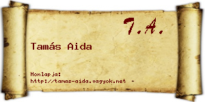 Tamás Aida névjegykártya