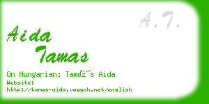 aida tamas business card